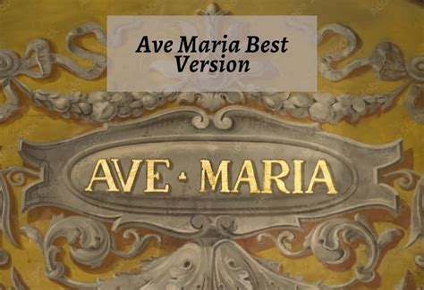 ave maría youtube|best version of ave maria.